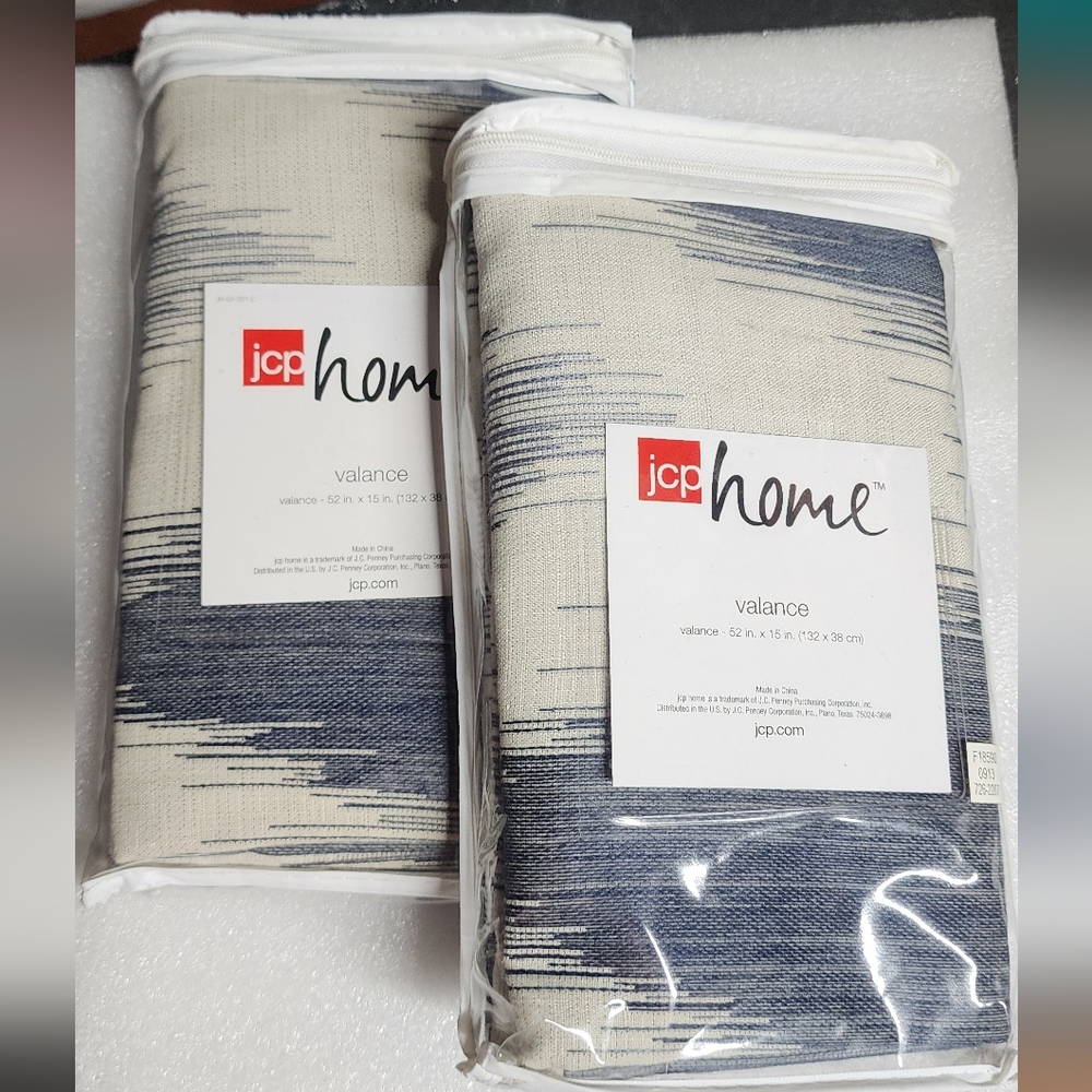 Jcp Home NEW Pair Matching Valances